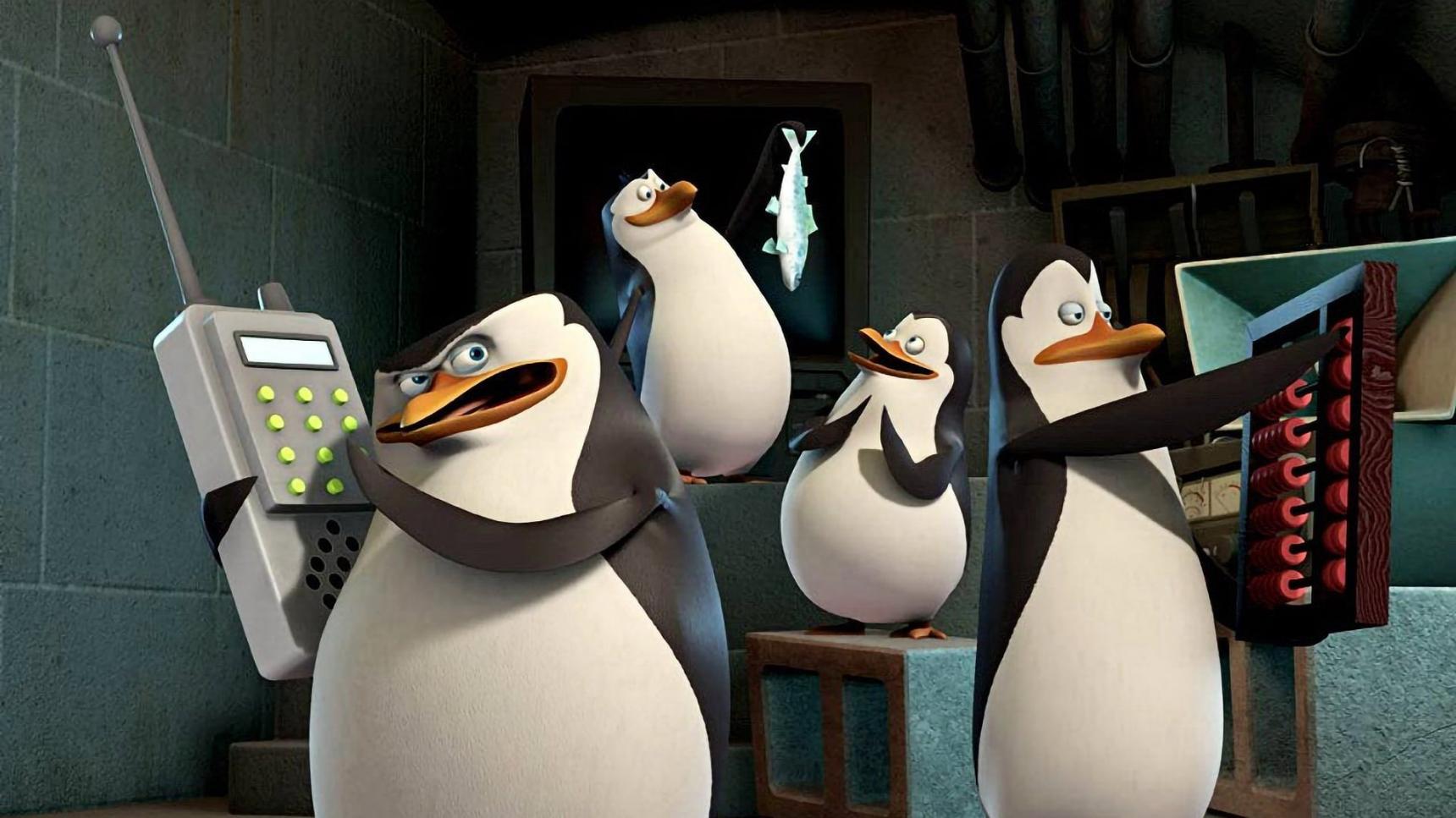 poster de Los Pingüinos de Madagascar