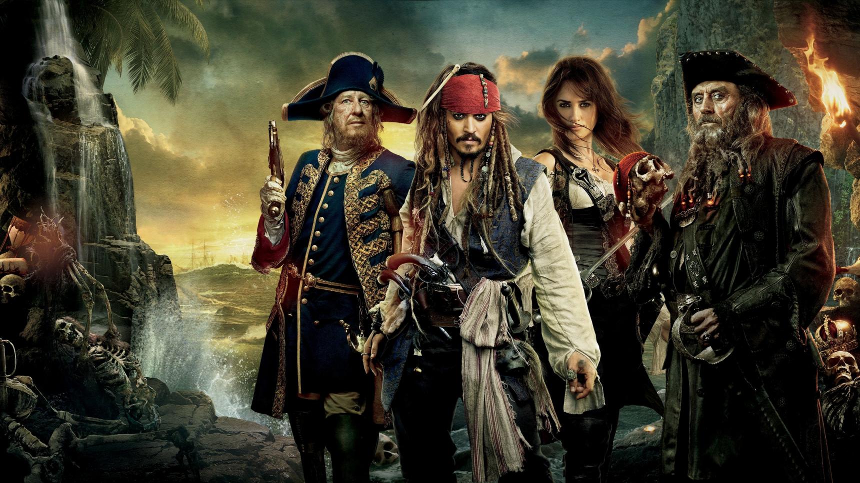 Fondo de pantalla de la película Piratas del caribe: Navegando aguas misteriosas en PELISPEDIA gratis