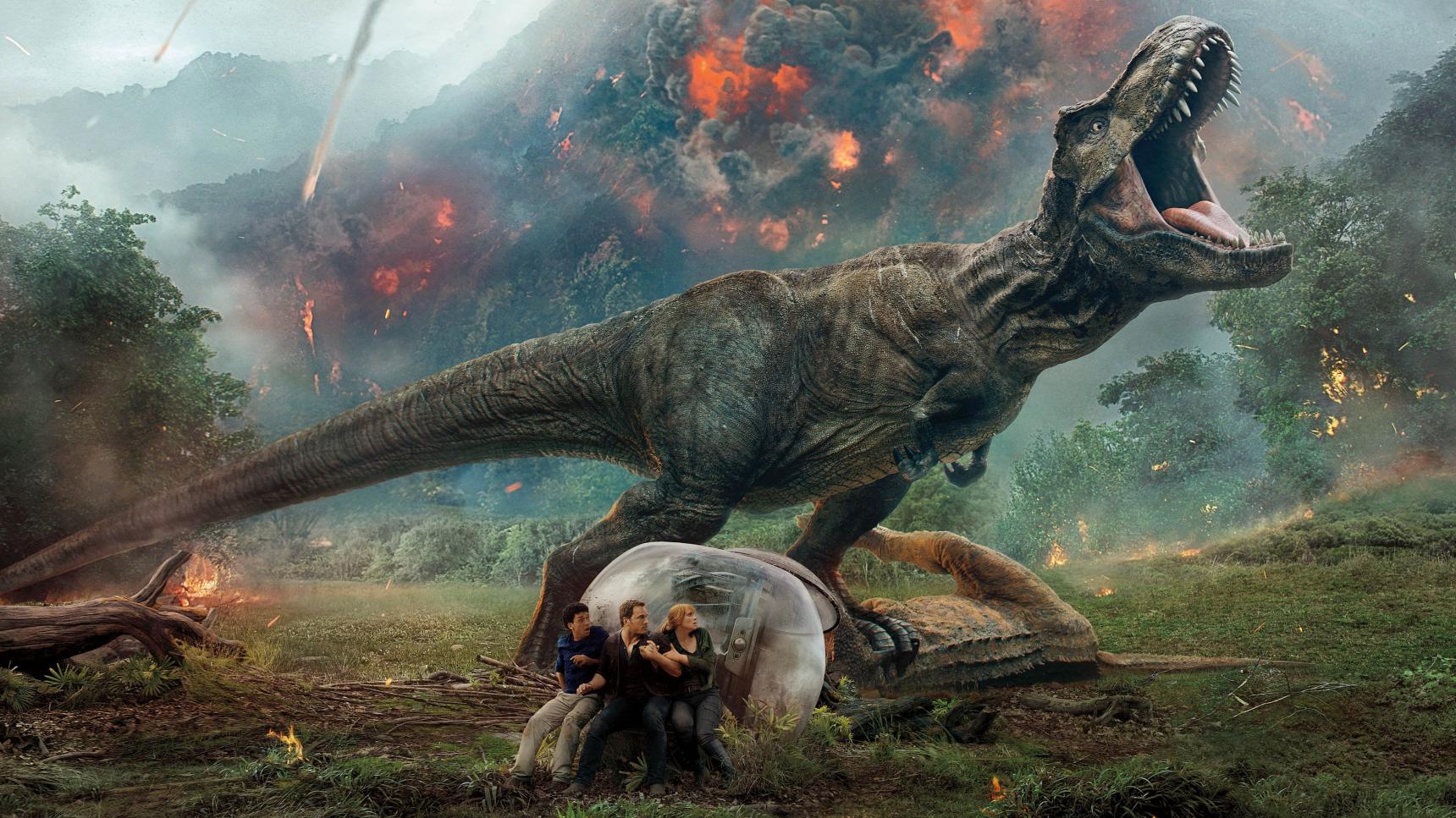 Fondo de pantalla de la película Jurassic World: El reino caído en PELISPEDIA gratis