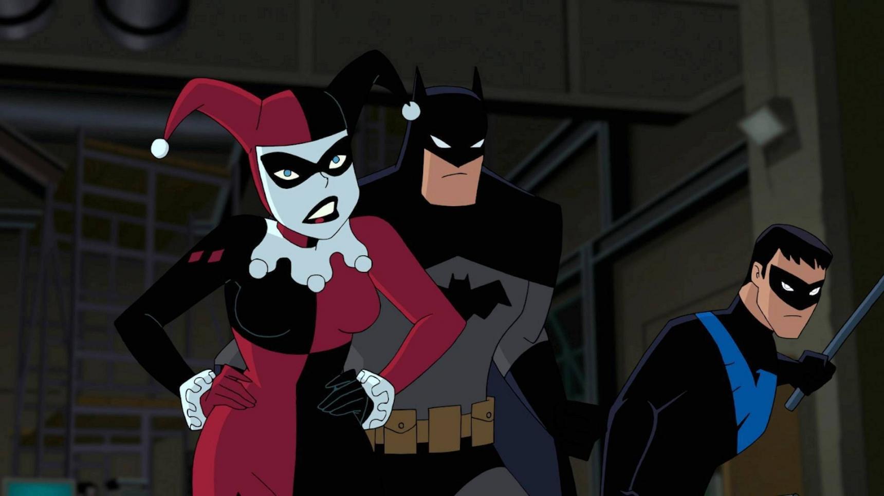 poster de Batman y Harley Quinn