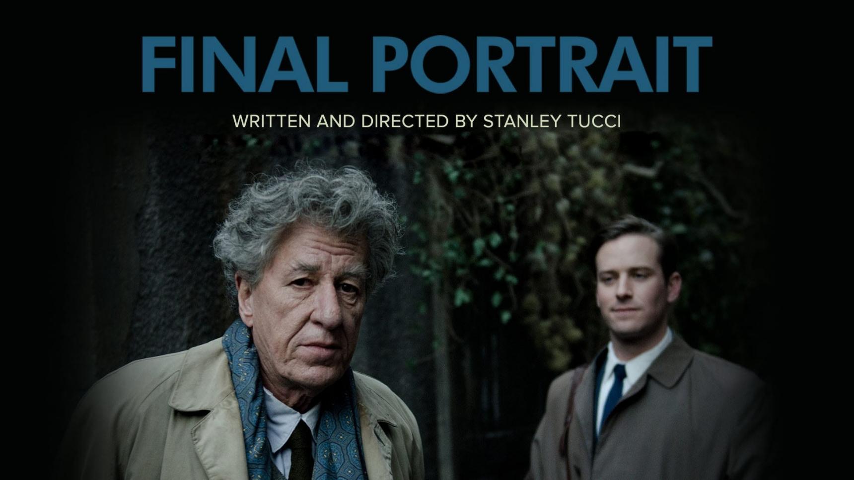 trailer Final Portrait: el arte de la amistad