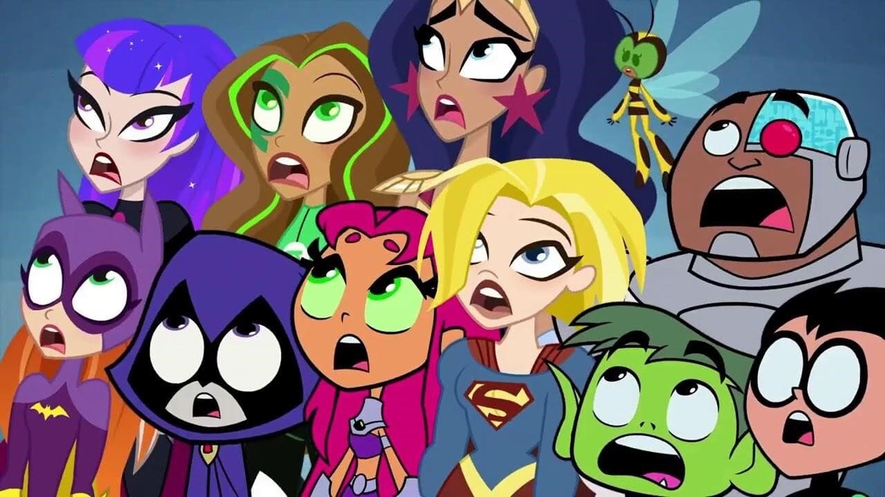 poster de ¡Los Jóvenes Titanes en Acción! y DC Super Hero Girls: Caos en el Multiverso