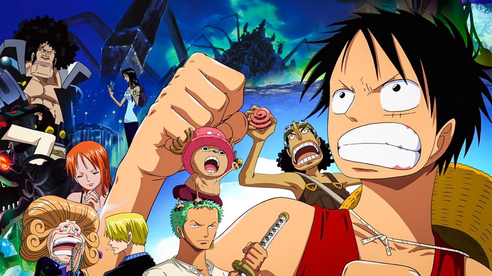 Fondo de pantalla de la película One Piece: El Gran Soldado Mecánico del Castillo Karakuri en PELISPEDIA gratis