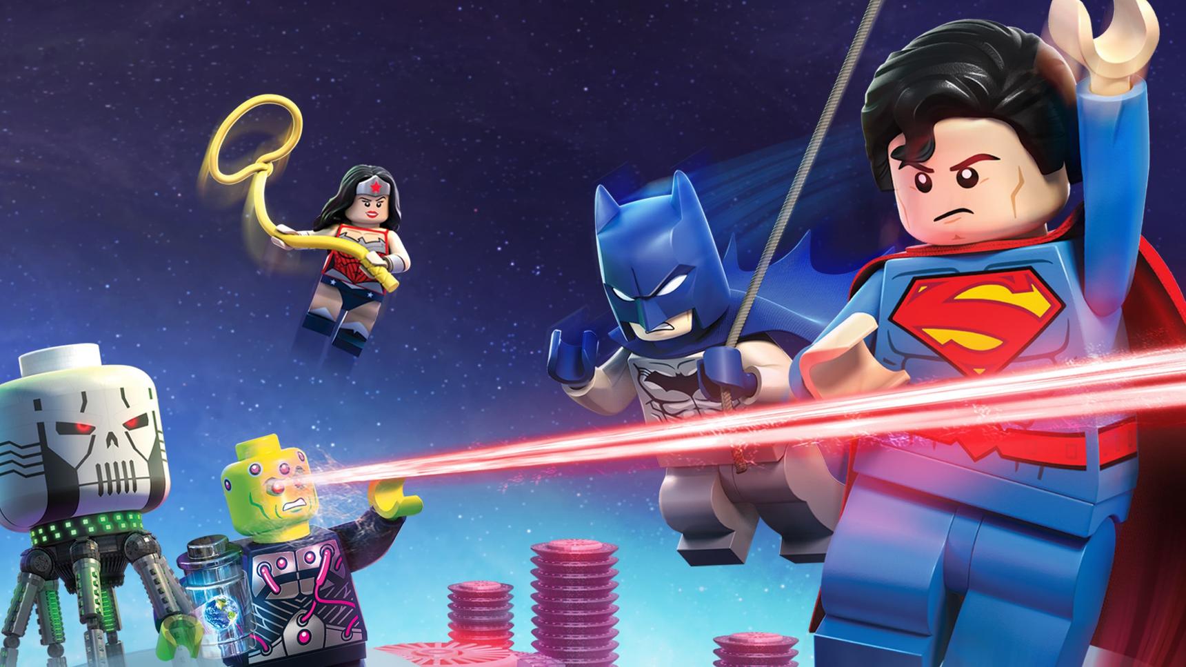 poster de LEGO DC Comics Super Heroes: La liga de la justicia - La invasión de Brainiac