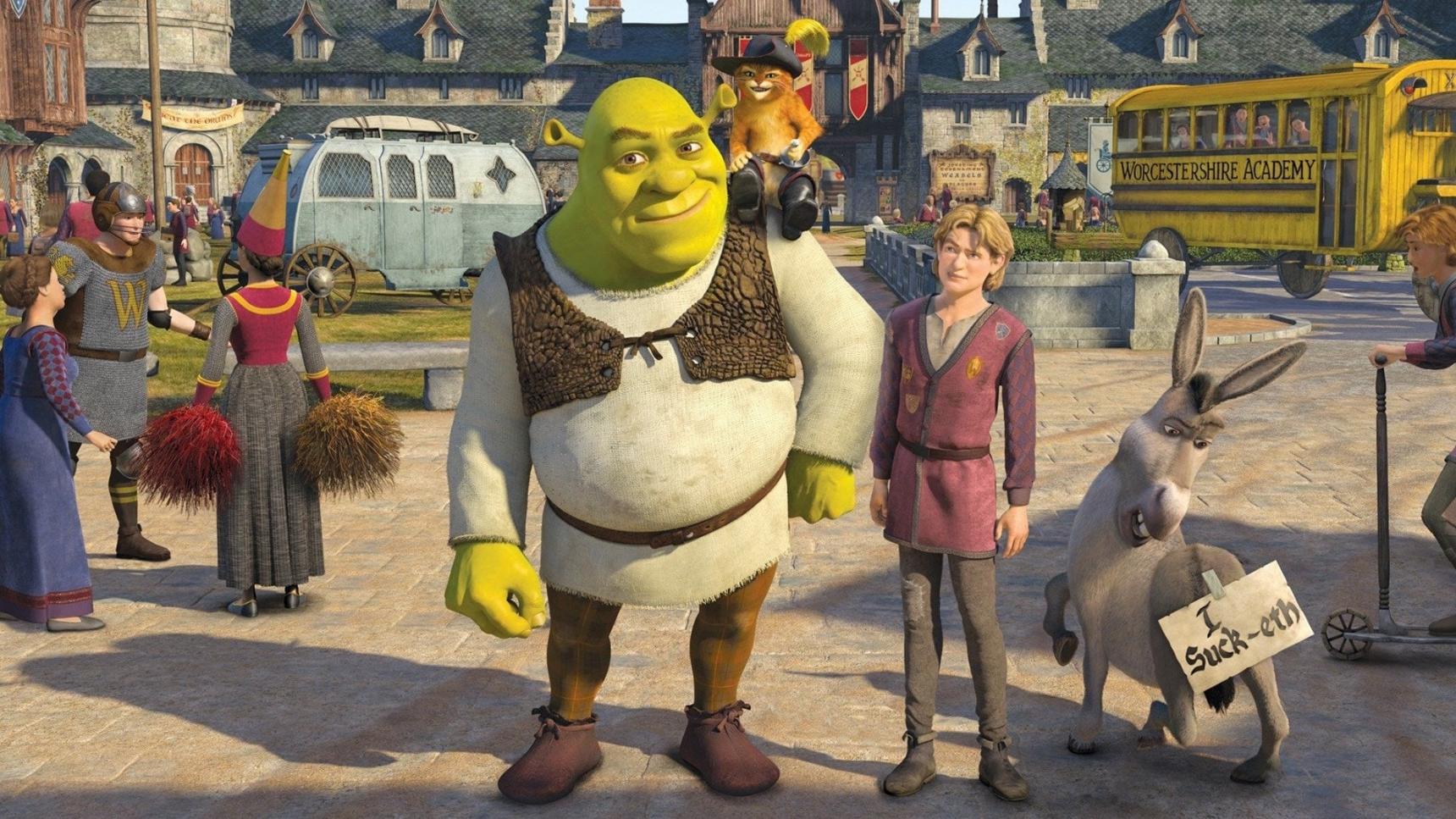 Fondo de pantalla de la película Shrek Tercero en PELISPEDIA gratis