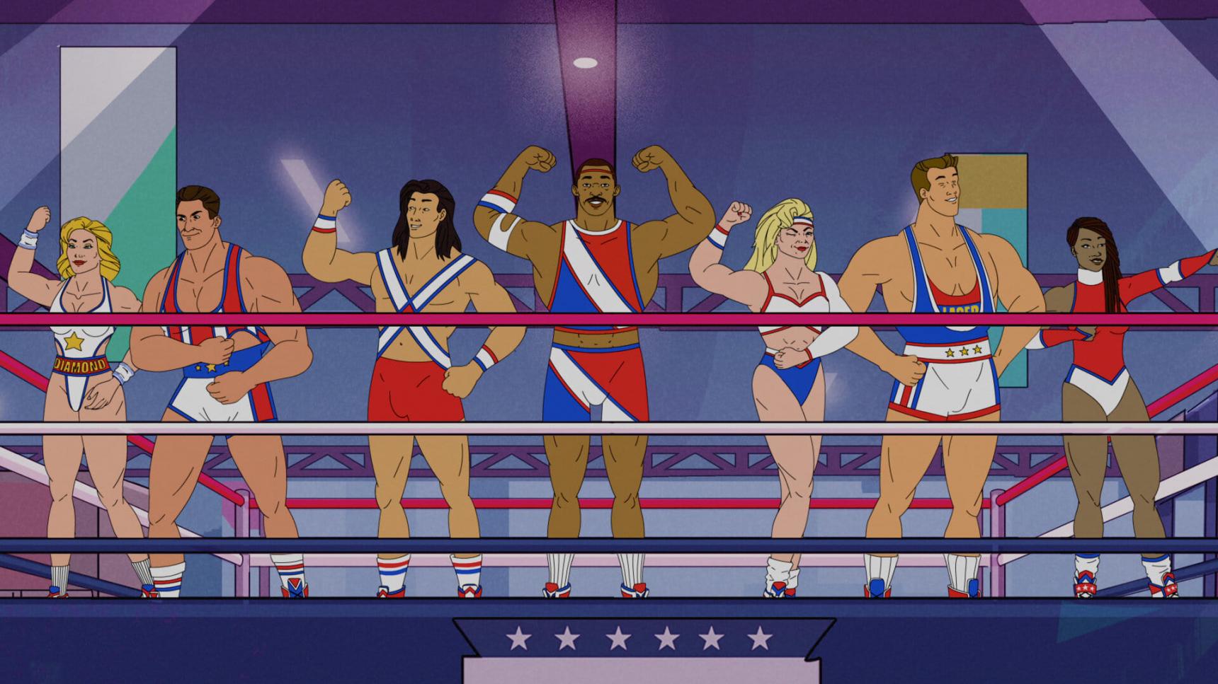Poster del episodio 1 de Músculos y caos: Una versión no autorizada de Gladiadores americanos online
