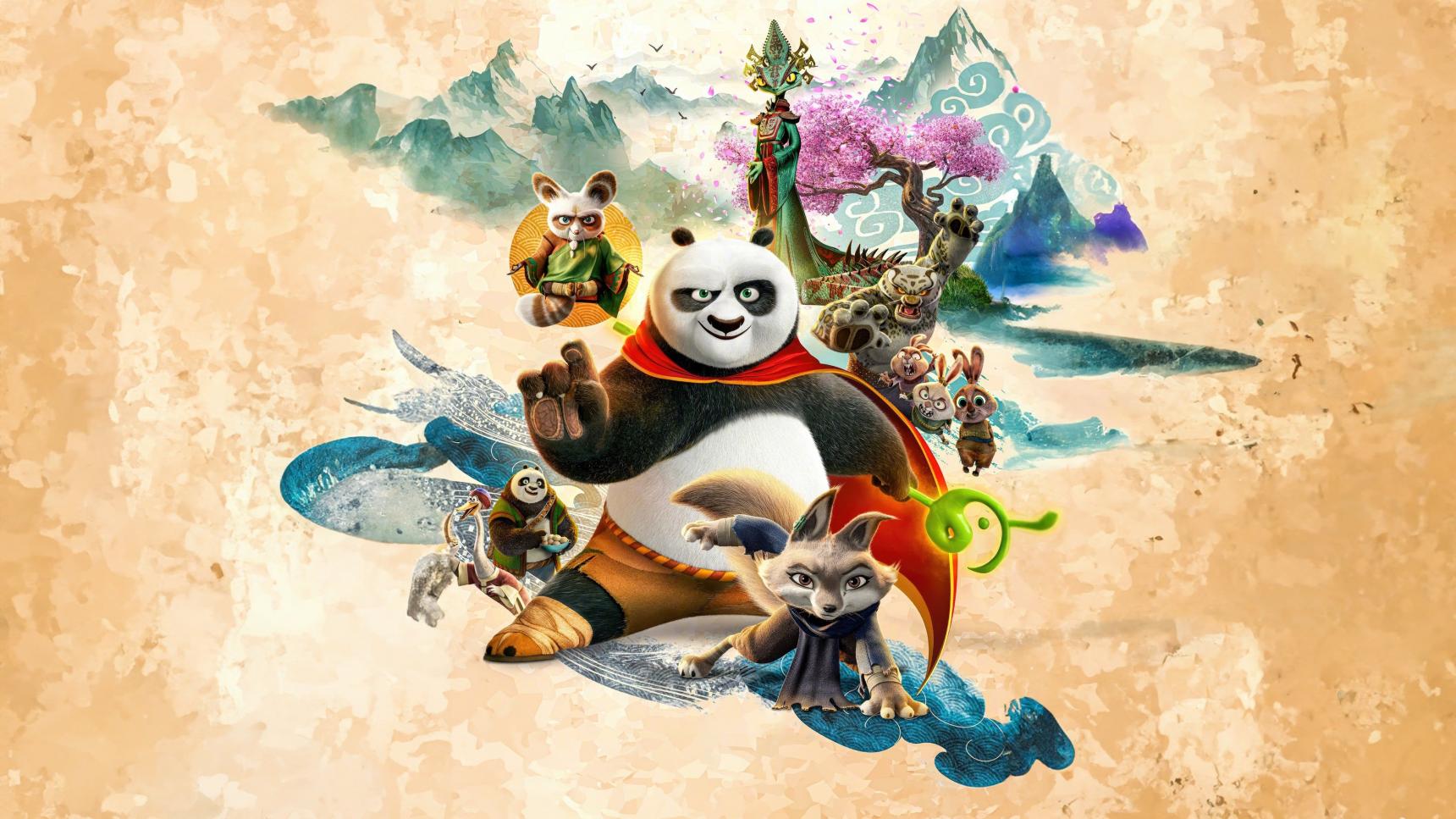Fondo de pantalla de la película Kung Fu Panda 4 en PELISPEDIA gratis